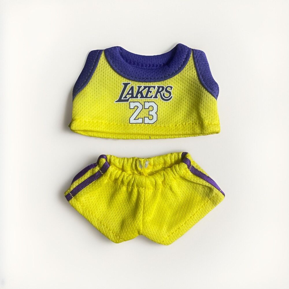 LAKERS No. 23 Basketball Jersey Outfit Sportswear Set for Labubu 7" Doll Clothes